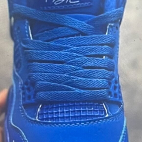 Custom  Brand New Men’s 4 Nigel Retro Royal “Smurf” Blue Size 12 main image 5